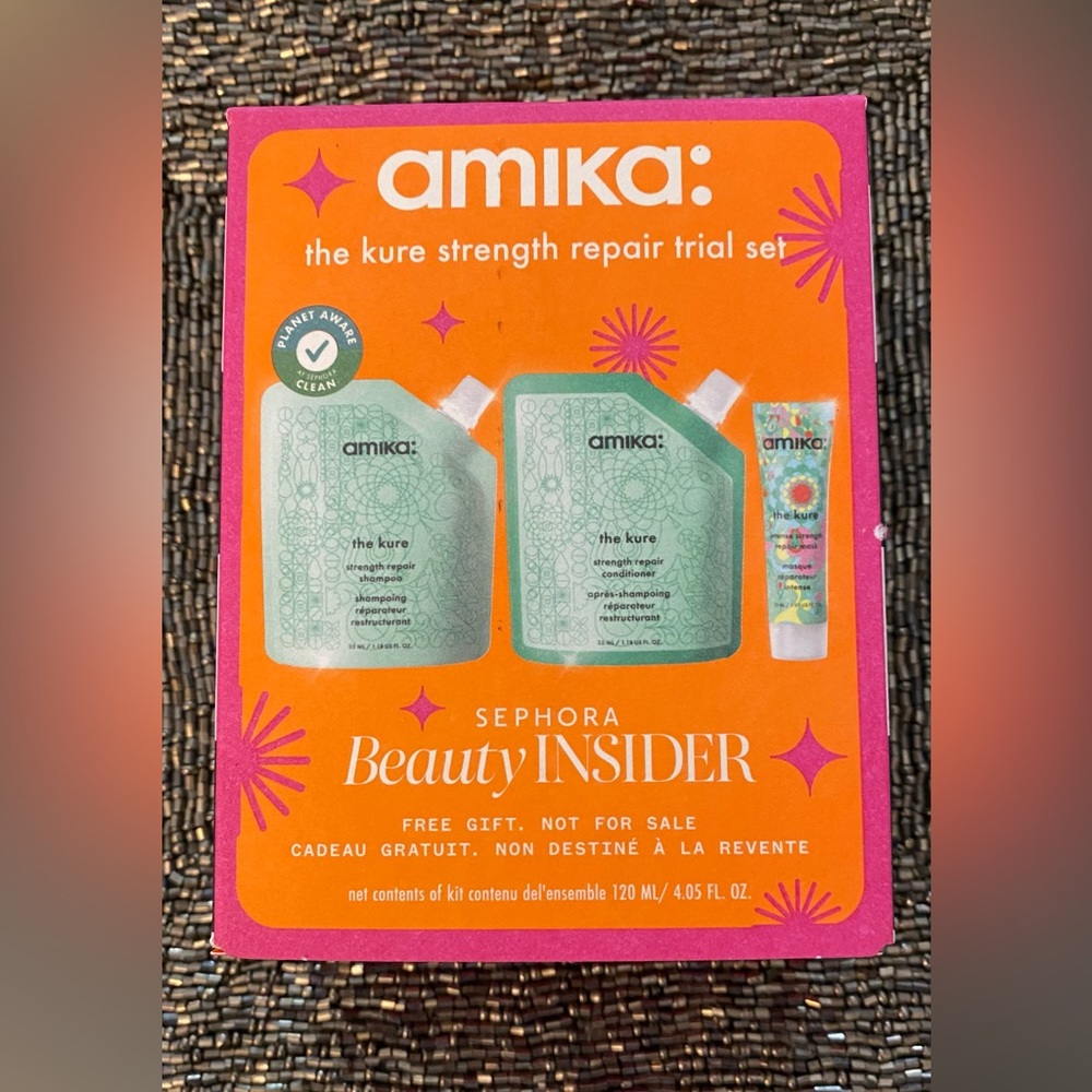 🧡 SEPHORA Beauty Insider AMIKA The Kure Strength Repair Trial Set 🧡